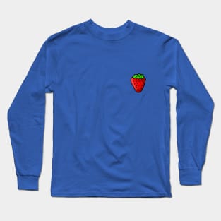 Simple Strawberry Doodle Drawing Long Sleeve T-Shirt